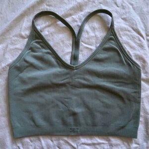 SET ACTIVE SCULPTFLEX™ RIBBED V BRA GEM SIZE LARGE
